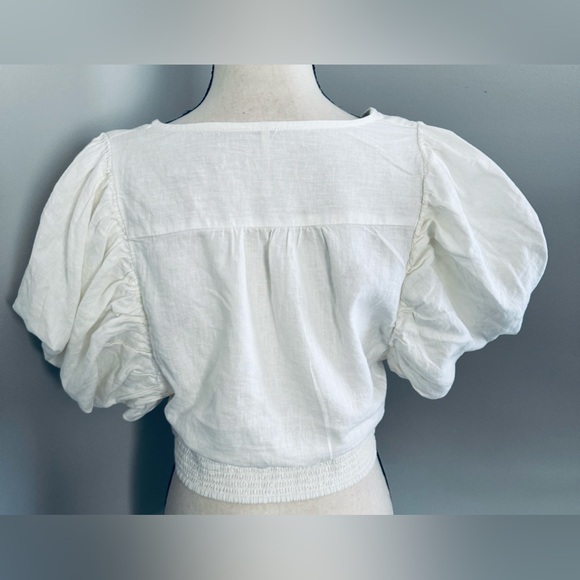 Free People Can't Get Enough Wrap Top in Ivory, Small, EUC - Picture 10 of 14